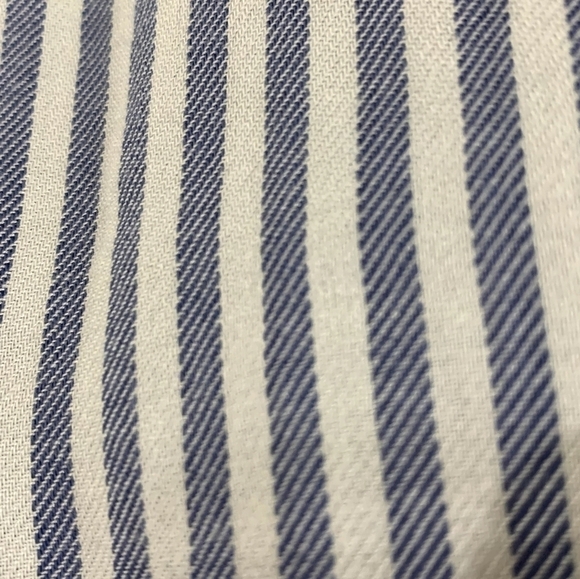 NWT AERIE lightweight LS Striped Ruffle Neck Pullover Tunic sz Small - Picture 4 of 9